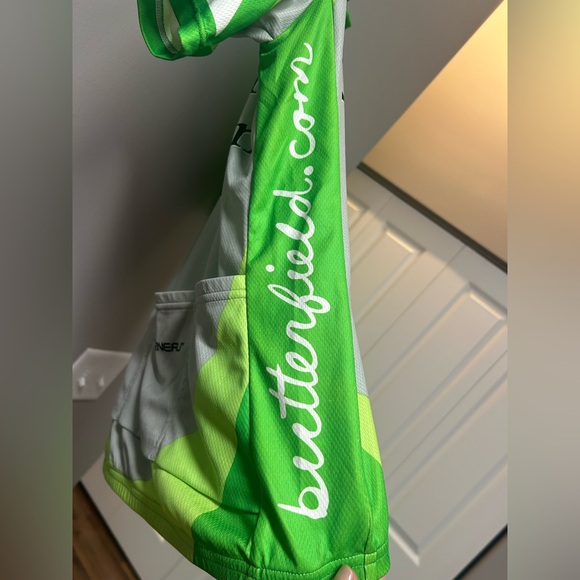 🚴♀️Louis Garneau Men’s Cycling Jersey Green Butterfield and Robinson - Picture 8 of 9